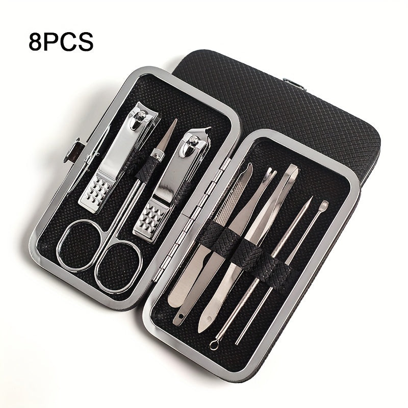 Complete Professional Manicure & Pedicure Set - Nail Clipper, Cutter, Files & More - Perfect for Home & Travel!