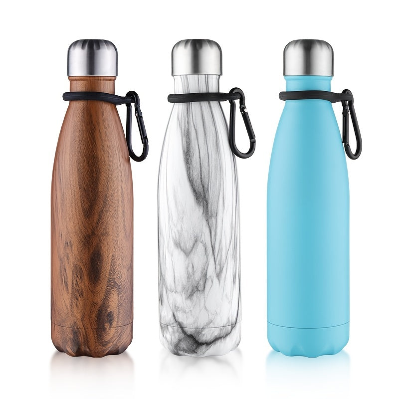 1pc, Vacuum Water Bottle, Stainless Steel Water Bottle Double Wall Vacuum Insulated Coffee Cup, Outdoor Gym Sport Use 17 Oz