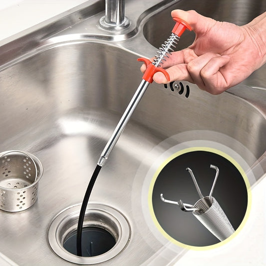Unclog Drains, Clean Dryer Vents & Pick Up Trash Easily with this Retractable Claw Stick!