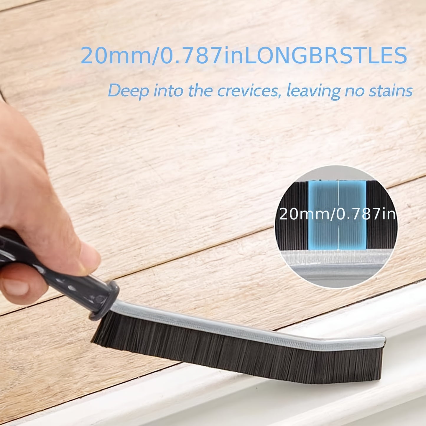 1\u002F2\u002F3pcs, Hard Bristle Crevice Cleaning Brush, Grout Cleaning Brush, Deep Tile Seam And Crevice Cleaning Brush Tool, All-around Cleaning Brush, Suitable For Bathtub, Kitchen, Cleaning Supplies, Useful Tool, Household Gadgets, Ready For School