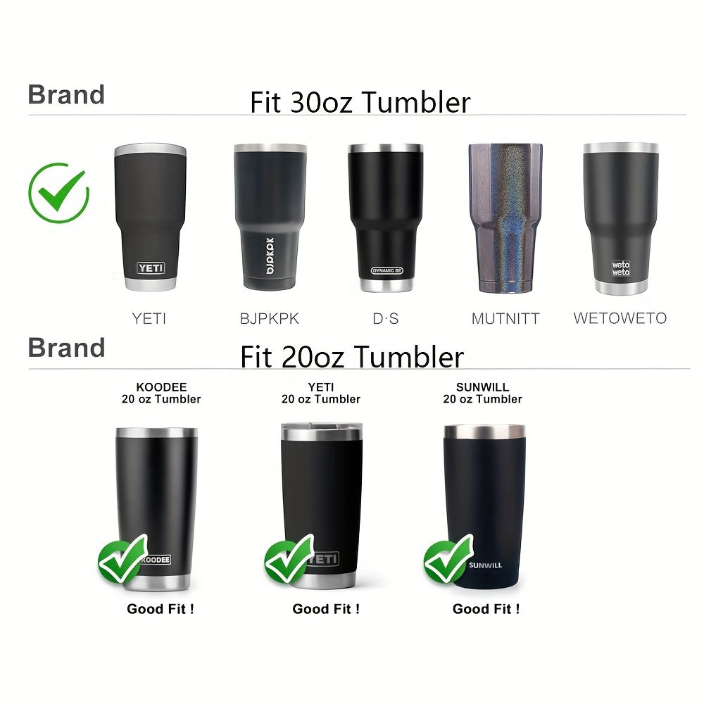 1pc, Tumbler Handle 20oz\u002F30oz For Yeti Rambler, Anti Slip Travel Mug Grip BPA Free Cup Holder For Ozark Trail, For Sic And More Tumbler Mugs